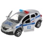 Машина металл RENAULT Kaptur полиция 12см, открыв. двери, инерц. в кор. SB-18-20-RK-P-WB