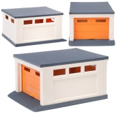 Гараж для машинок (бежевый, оранжевый, серый) 187х136х95 мм.  ГИМ-0974 / 453377