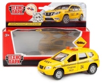 МАШИНА "ТЕХНОПАРК" МЕТАЛЛ. ИНЕРЦ. NISSAN TERRANO ТАКСИ 12СМ, ОТКРЫВ. ДВЕРИ SB-17-47-NT