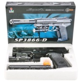 Пистолет с лазер. прицелом, с глушителем SP3866-D,    1B00126