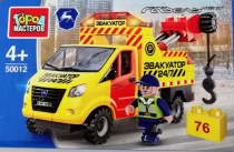 Конструктор ГАЗЕЛЬ ЭВАКУАТОР, 76 дет. Город мастеров 50012-KK