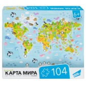 Пазлы "104 Карта мира"  RI1003C