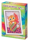 Набор д/ творч. Плетение нитками по гвоздикам "Сладкий Котик" №03686
