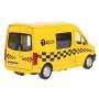 Машина "mercedes-benz sprinter такси" 14см, открыв. двери, инерц. в кор. SPRINTERVAN-14TAX-YE