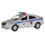Машина металл SKODA Rapid полиция 12см, открыв двери и багажник, инерц. в кор Технопарк, SB-18-22-SR