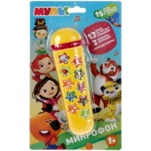 Микрофон МУЛЬТ 15 песен и мелодий из м/ф, регулировка громкости на карт. Умка B1889918-R6 Микрофон МУЛЬТ 15 песен и мелодий из м/ф, регулировка громкости на карт. Умка B1889918-R6