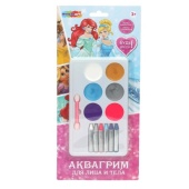 Аквагрим МИКС принцессы дисней МУЛЬТИ АРТ   FACEPAINT-127104