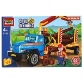 УРАЛ конструктор урал: ЛЕСОВОЗ, 179 дет. Город мастеров 5103-KK