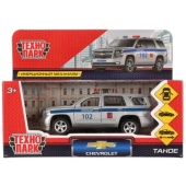 Машина металл "CHEVROLET TAHOE ПОЛИЦИЯ", длина.12 см,откр дв, багаж,инерц.Технопарк TAHOE-P