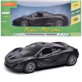 Чёрная инерционная машинка Спорт die-cast,1:32, открывающиеся двери   FT1101-34 / 509139