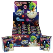 Игрушка ЯЙЦО с растущей фигуркой пришелец, дисплей 12 шт. ИГРАЕМ ВМЕСТЕ ZY1187590-R