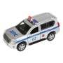 Технопарк. Машина металл "TOYOTA PRADO ПОЛИЦИЯ", длина 12 см, откр дв, багаж, инерц. PRADO-P