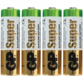 Батарейка палец GP Super LR6 AA Shrink 4 Alkaline 1.5V (Цена за 4шт/уп) R