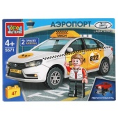 Конструктор LADA vesta ТАКСИ, 47 дет. (легко собрать) Город мастеров 5571-CY
