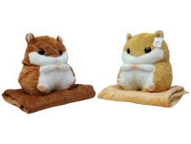 Хомяк с пледом 30см ХХХ154/100/Ш Хомяк с пледом 30см ХХХ154/100/Ш
