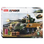 Конструктор "Армия. Танк" (715 дет.) 38-1110 / 421104 Конструктор "Армия. Танк" (715 дет.) 38-1110 / 421104