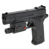 Пистолет с лазер. прицелом, со светом HY716D , 1B01564
