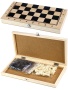 Шахматы деревянные (29х14.5х3 см), фигуры пластик, в коробке ( Арт. ИН-6945)