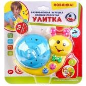 Музыкальный ночник-проектор ТМ Умка "Улитка" на бат. руссифиц. на карт. B1049637-R