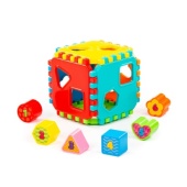 Игрушка развивающая "Куб" (в сеточке) 91642 Игрушка развивающая "Куб" (в сеточке) 91642