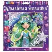 Алмазная мозаика 20*20 см цветочная фея МУЛЬТИ АРТ   AM20X20-102681