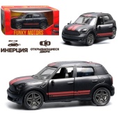 Чёрная с красными полосками инерционная машинка die-cast , 1:32 FT1101-25-73 / 517686