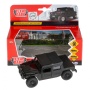 Машина металл Hummer H1 пикап черный 12см, открыв. двери, инерц. в кор. Технопарк, SB-18-09-H1-N(B)-