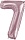 Шар (34''/86 см) Цифра, 7, Slim, Светло-розовый, 130017