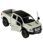 Машина металл NISSAN TITAN МАТОВЫЙ 12,5 см, двери, багаж, инерц, серый, кор. Технопарк , TITAN-13MAT