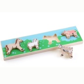 Доска-Вкладыш "Домашние Животные" лужок 278-378 / 382-2 Доска-Вкладыш "Домашние Животные" лужок 278-378 / 382-2