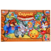 Сказки. Супермикс. Настольная игра-ходилка. 217х330х27 мм. Умные игры   387332     