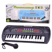 Синтезатор "Е-Нотка" от сети или на батарейках, микрофон, в коробке HS3230A / 122177