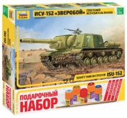 ПОДАРОЧНЫЙ НАБОР М 1:35 Советский истребитель танков ИСУ-152 "Зверобой"  3532ПН
