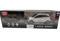 Машина р/у LADA XRAY 18 см, свет, сереб, кор. Технопарк LADAXRAY-18L-GY