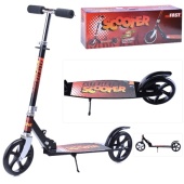 Самокат 2-х кол., черный, PU/ 200 мм,нагрузка 100кг, ABEC 7,  U038178Y / 276260