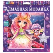 Алмазная мозаика 20*20 см цветочная фея МУЛЬТИ АРТ   AM20X20-102682 (48)