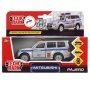 ТМ ТЕХНОПАРК. МЕТАЛЛ MITSUBISHI PAJERO ПОЛИЦИЯ 12 СМ, ОТКРЫВ. ДВЕРИ, ИНЕРЦ. В КОР. SB-17-61-MP(P)-WB
