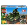 Конструктор ТАНК 3в1, 58 дет. Город мастеров 7241-LB