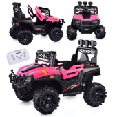 Электромобиль "Багги Леди" с р/у управлением, электрический двойной привод (розовый)   U023465Y / 38