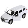 Машина металл "MITSUBISHI PAJERO SPORT" 12см, открыв двери, инерц, белый в кор Технопарк, PAJERO-S-W