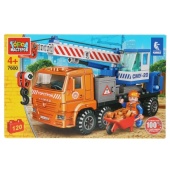 KAMAZ конструктор камаз: КРАН, 120 дет. Город мастеров 7600-KK