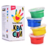 Пальчиковые краски 4 цвета по 50 мл Пкр-007 / 378914