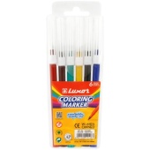 Фломастеры "Coloring" 06цв., ПВХ уп., европодвес 6101/6 WT