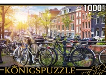 Konigspuzzle. ПАЗЛЫ 1000 элементов. ШТK1000-6794 НИДЕРЛАНДЫ. ВЕЛОСИПЕДЫ В АМСТЕРДАМЕ