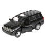 Технопарк. Машина металл "TOYOTA LAND CRUISER" 12,5см, откр. двери, инерц ЧЕРНЫЙ, CRUISER-BK