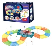 Гибкий трек - большое путешествие. Разводной мост, 1 машинка со светом, 108 дет. Т13200