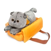 Кот Басик в сумке-переноске (лежачий) Kl25-001