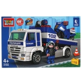 KAMAZ конструктор камаз: ПОЛИЦЕЙСКИЙ ЭВАКУАТОР с мотоциклом, 110 дет. Город мастеров 3165-KK KAMAZ конструктор камаз: ПОЛИЦЕЙСКИЙ ЭВАКУАТОР с мотоциклом, 110 дет. Город мастеров 3165-KK