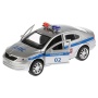 ТМ Технопарк. Машина металл "SKODA OCTAVIA ПОЛИЦИЯ",длина 12 см, откр дв, багаж, инерц., OCTAVIA-P
