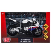 Модель металл BMW s1000rr МОТОЦИКЛ, 17 см, вращающийся руль, подвеска Технопарк   68001A